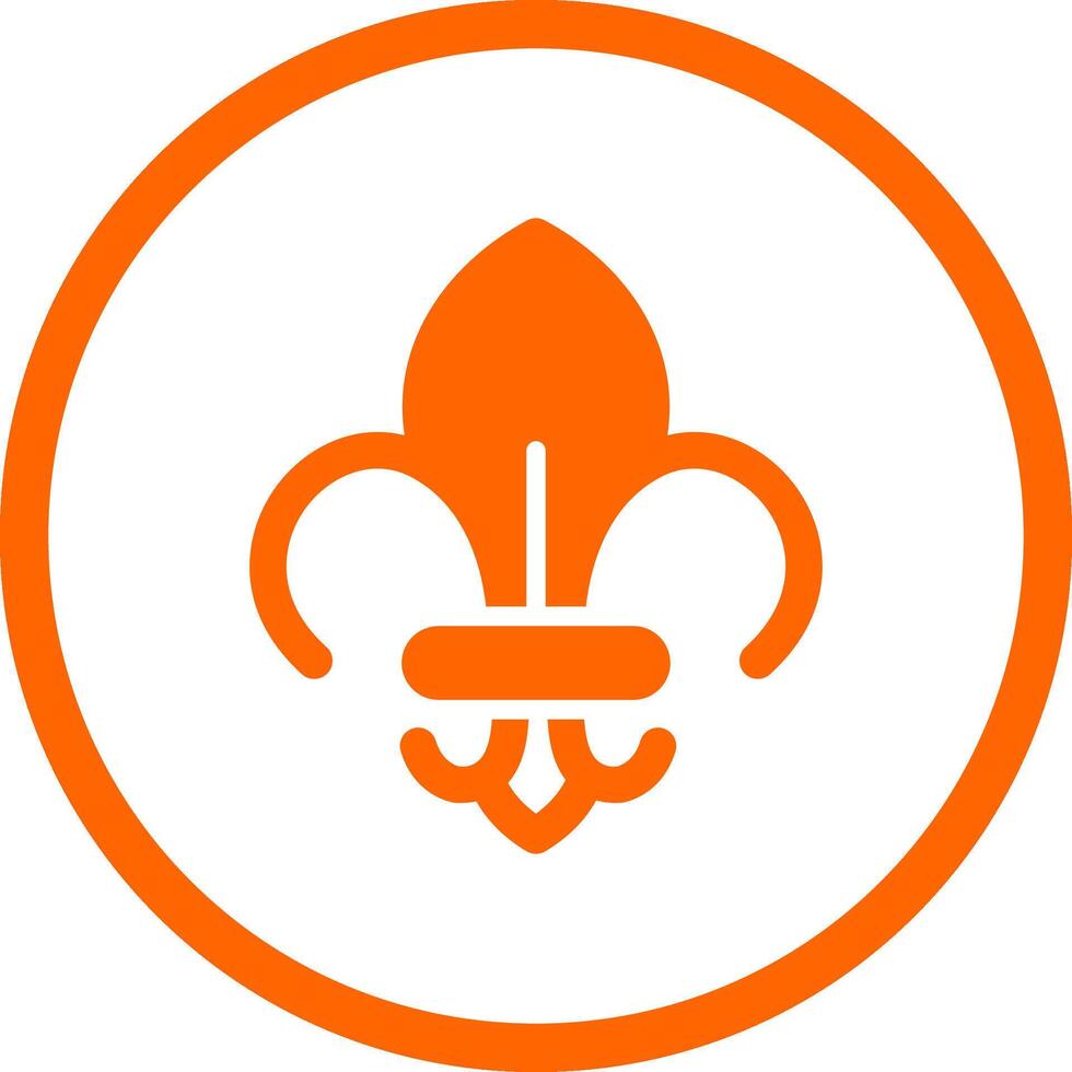 Fleur De Lis Creative Icon Design vector