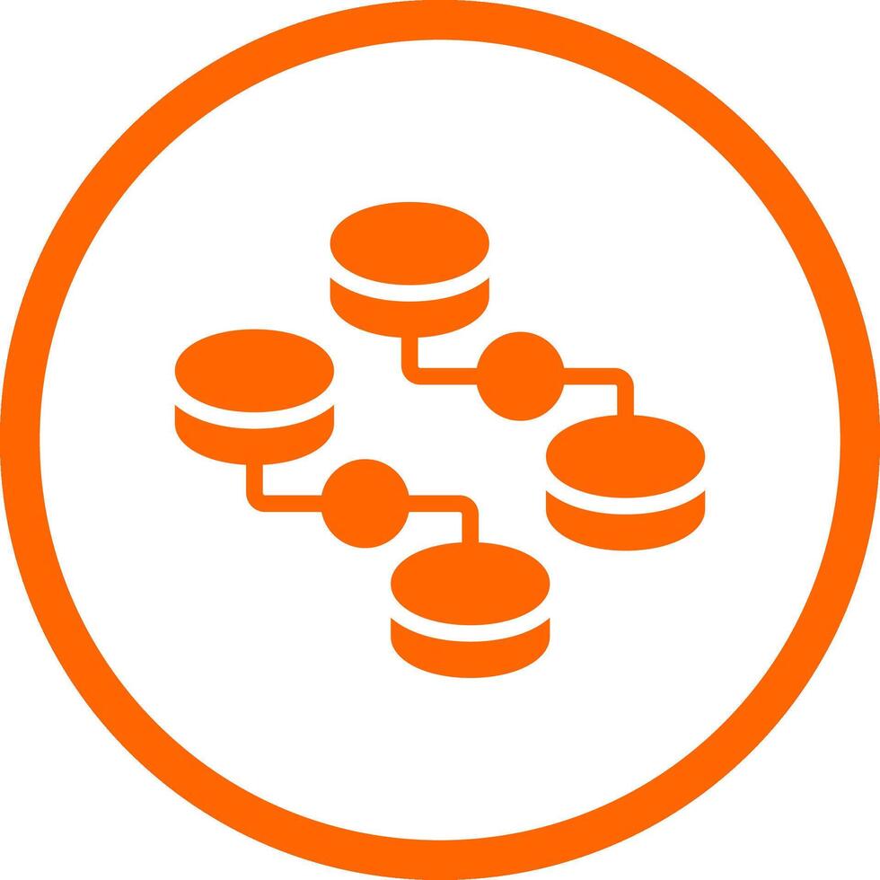 Unstructured Data Creative Icon Design vector