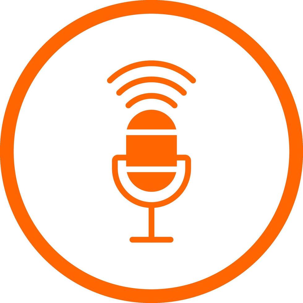 Voice Control Creative Icon Design vector