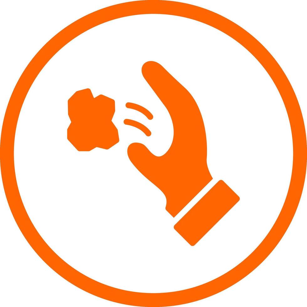 Throwing Trash Creative Icon Design vector