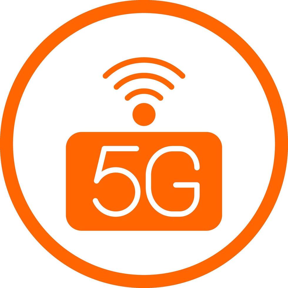 5G Network Creative Icon Design vector