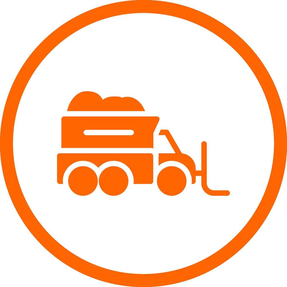 Snowplow Creative Icon Design vector
