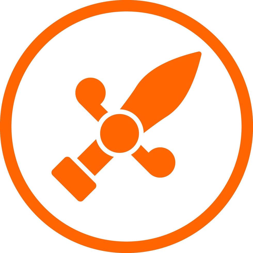 Dagger Creative Icon Design vector