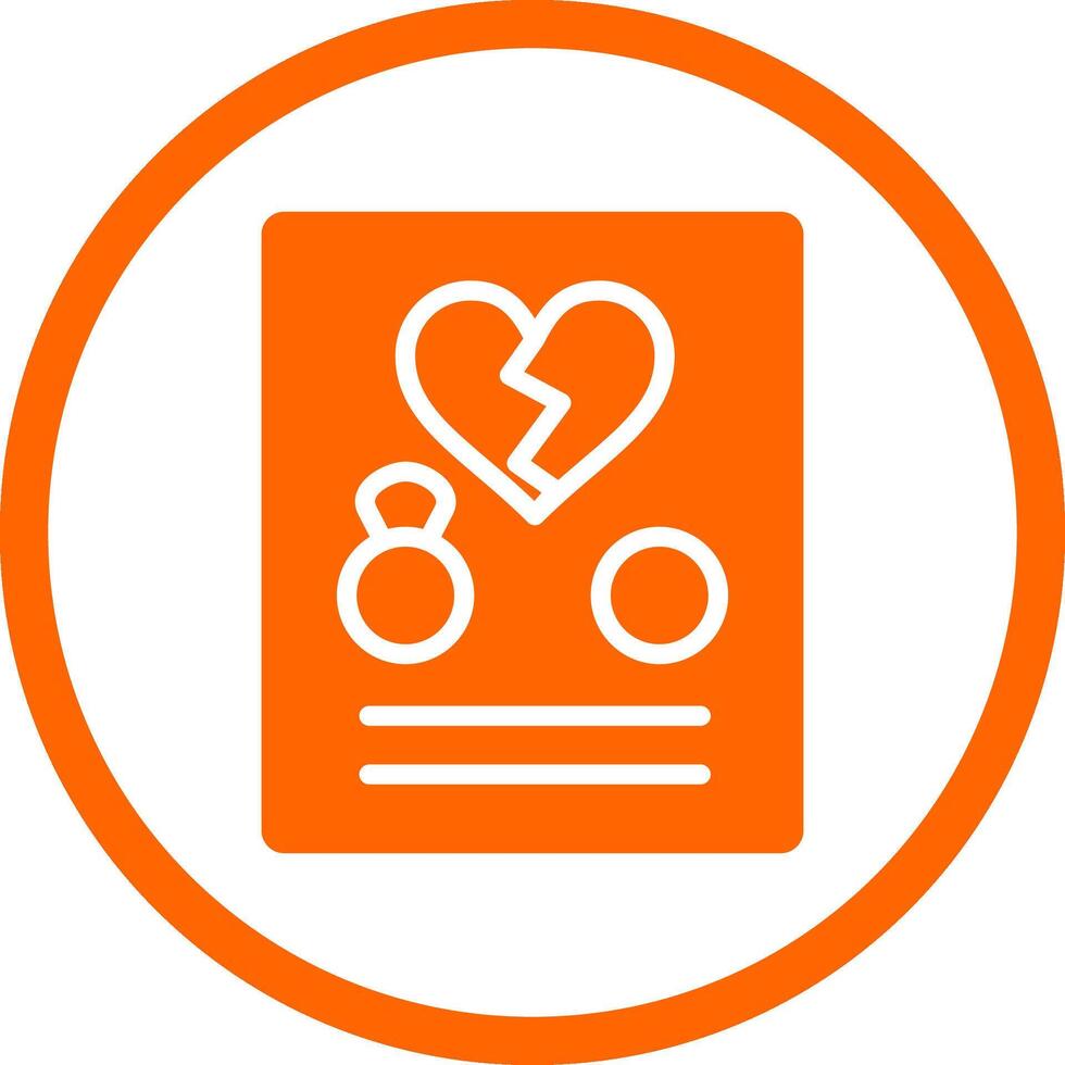 Divorce Creative Icon Design vector