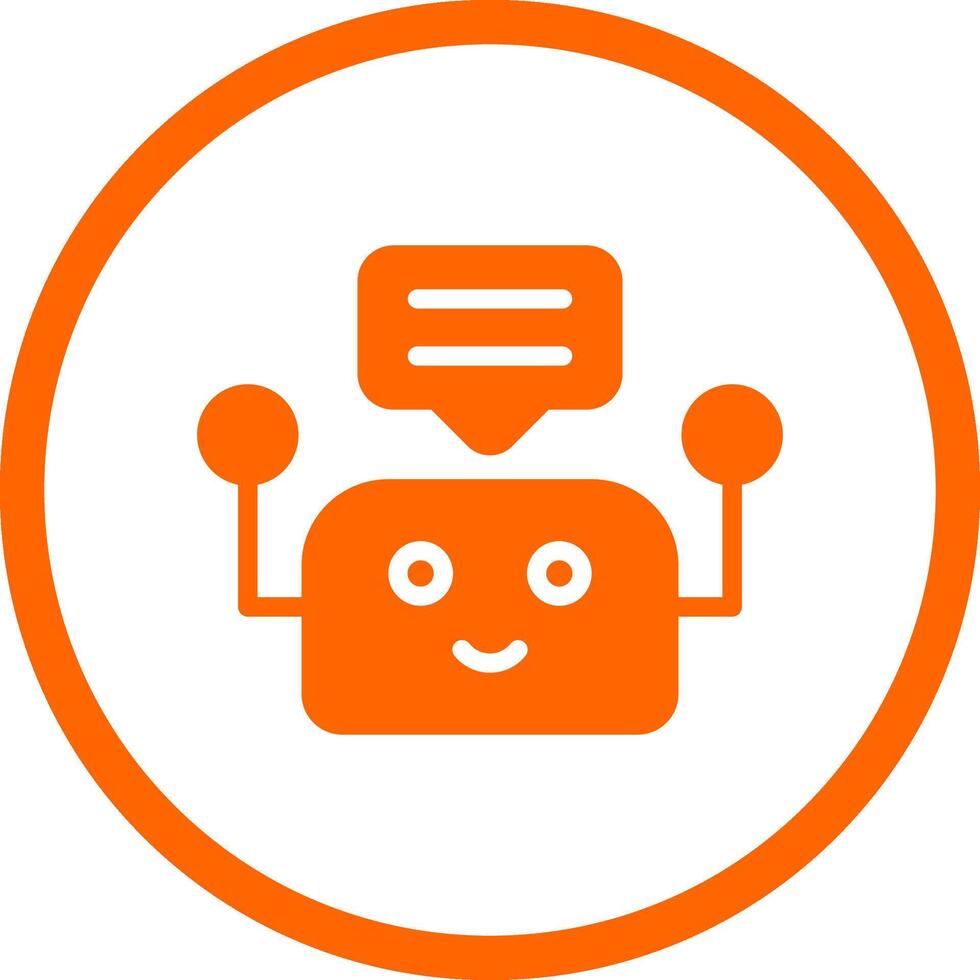Chatbot Creative Icon Design vector