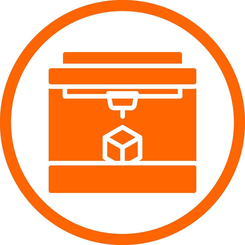 3D Printing Creative Icon Design vector
