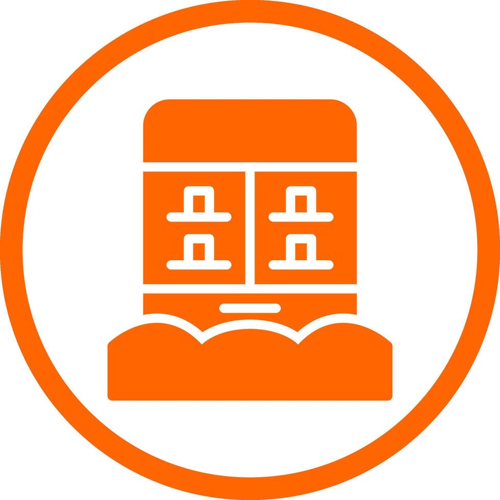 Vending Machine Creative Icon Design vector