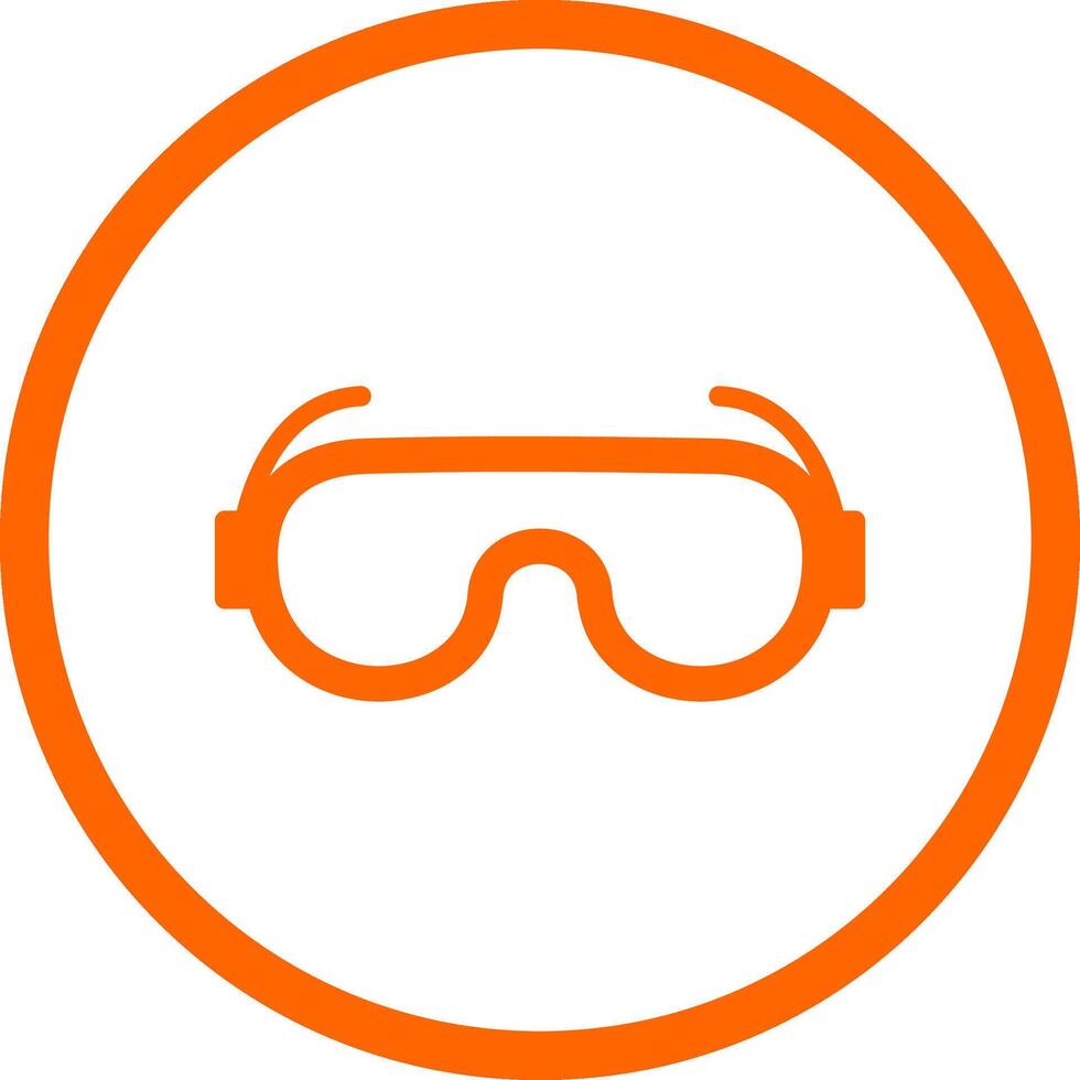 Lab Goggles Creative Icon Design vector