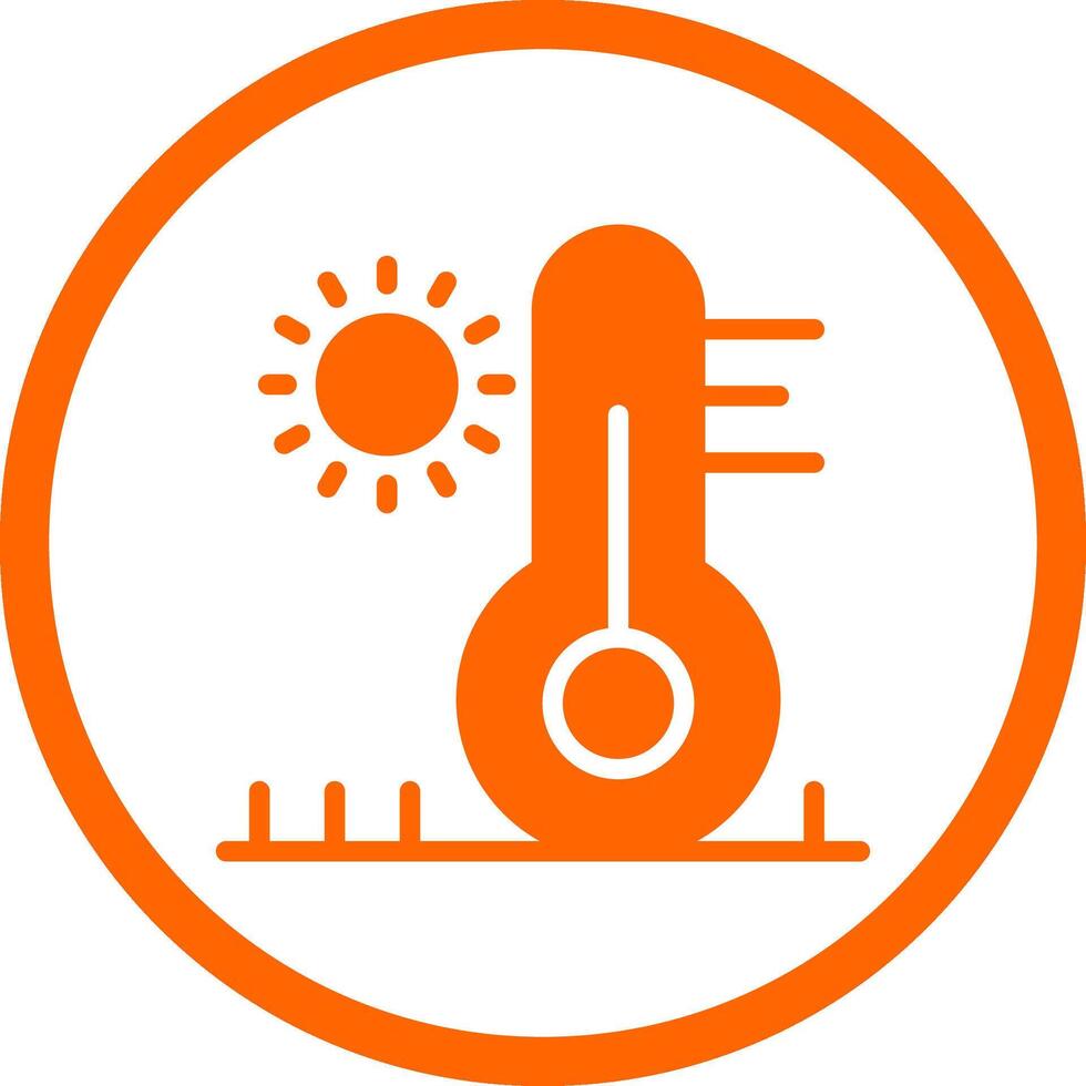 High Temperature Creative Icon Design vector