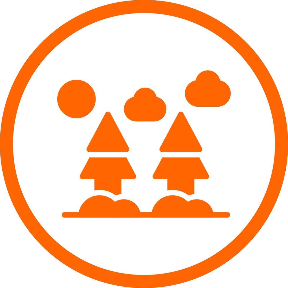 Forest Creative Icon Design vector