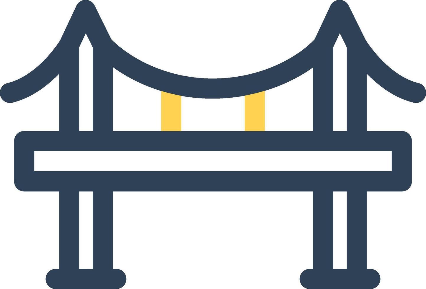 Bridge Creative Icon Design vector