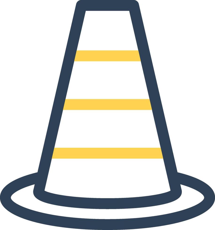 Traffic Cone Creative Icon Design vector