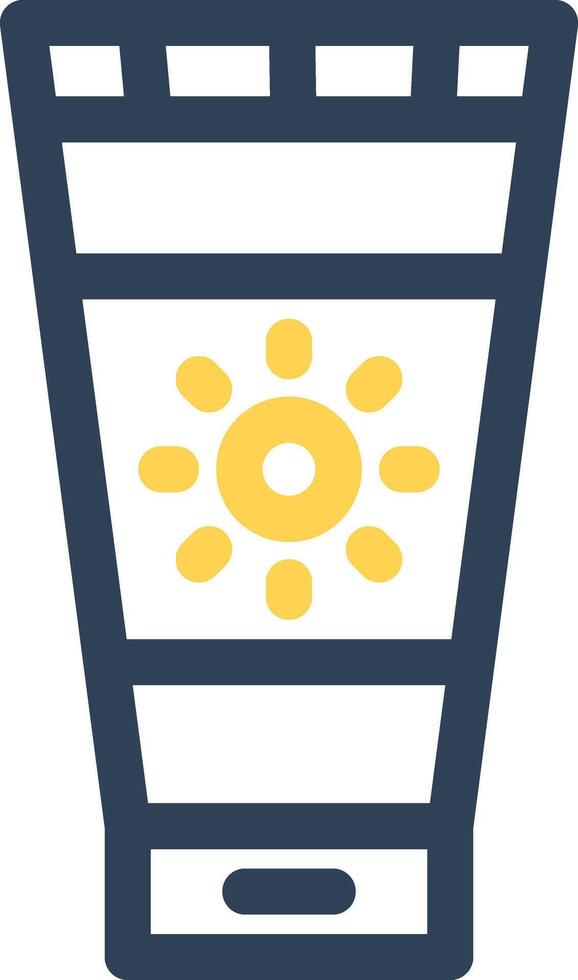 Sunscreen Creative Icon Design vector