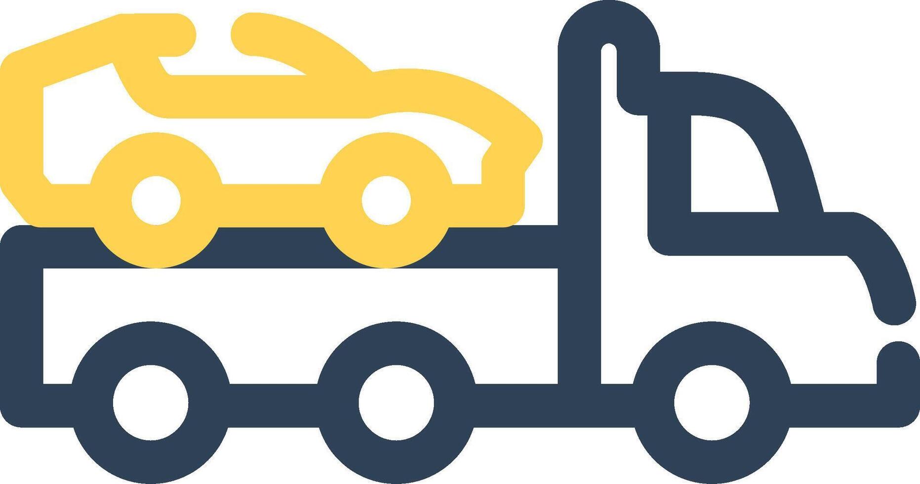 Tow Truck Creative Icon Design vector