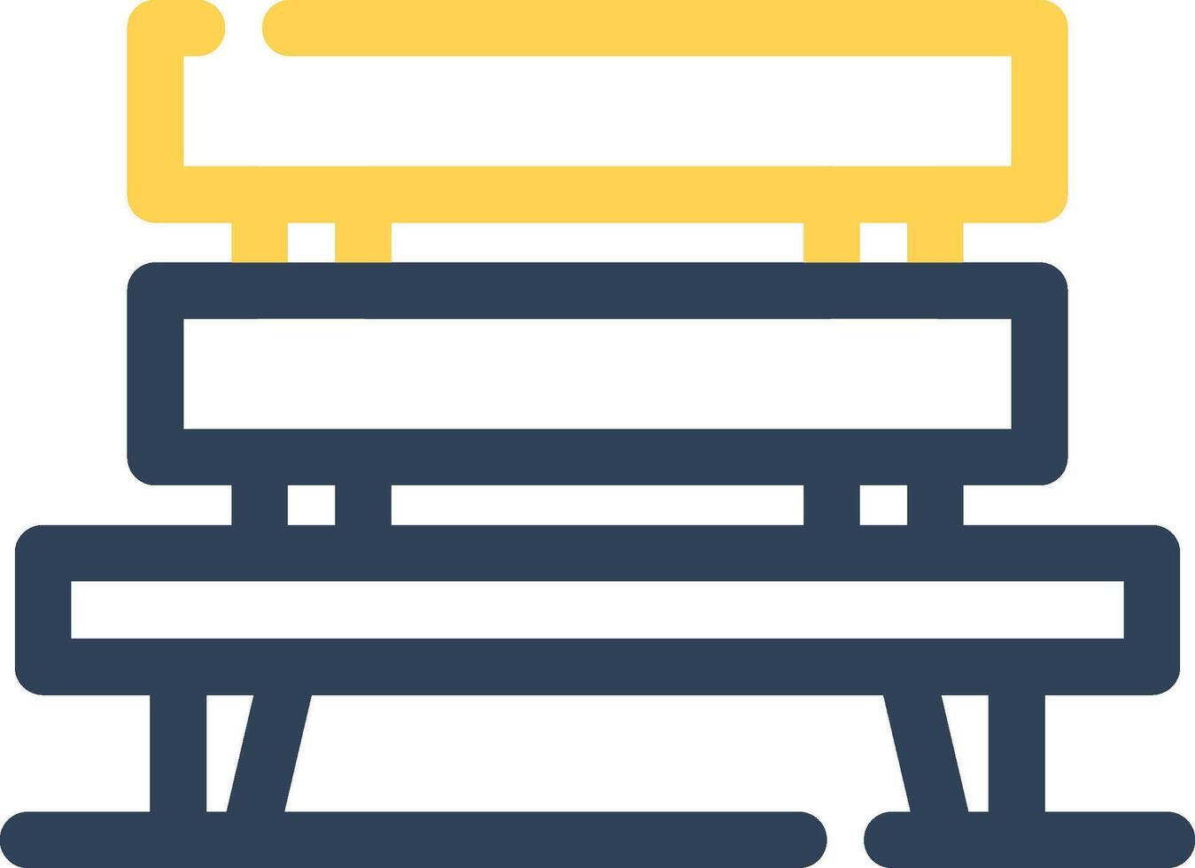 Bench Creative Icon Design vector