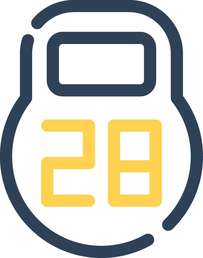 Kettlebell Creative Icon Design vector