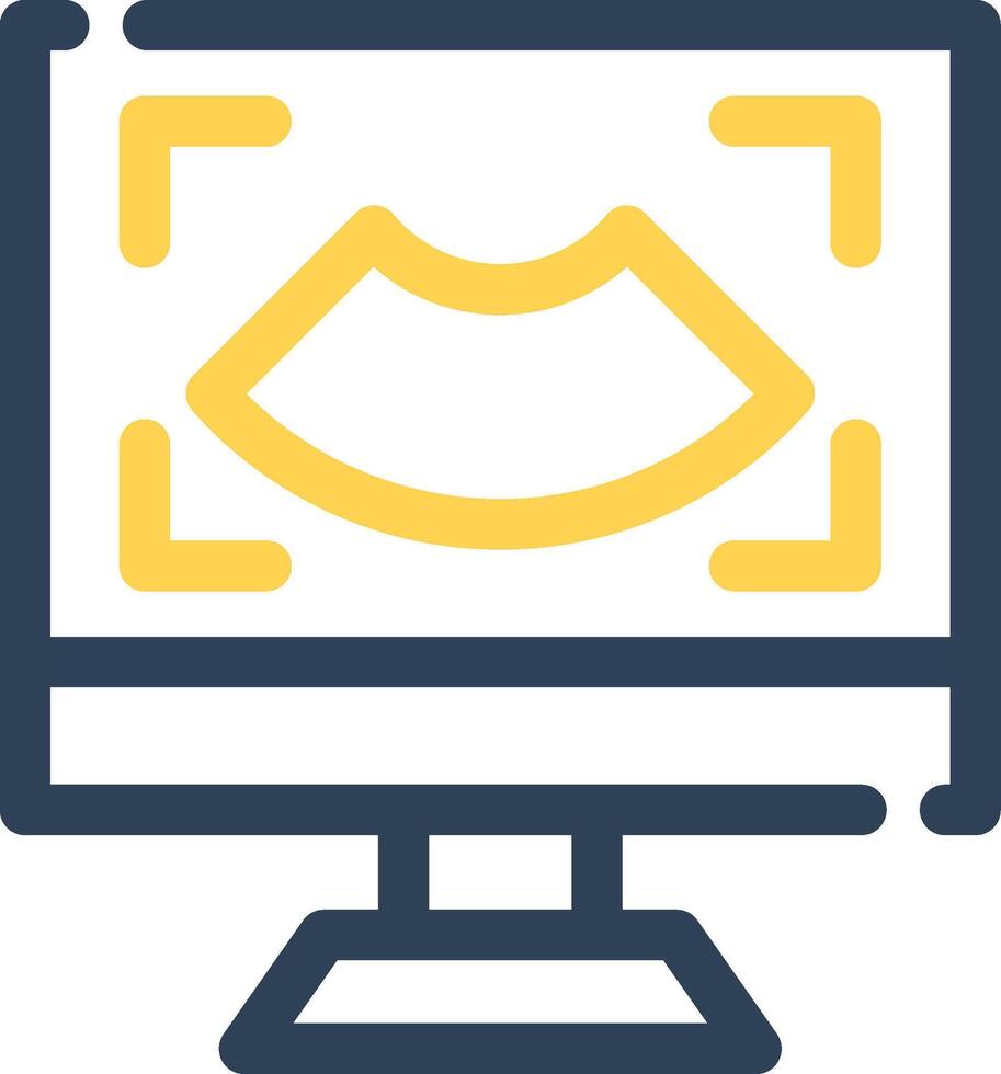 Ultrasound Creative Icon Design vector
