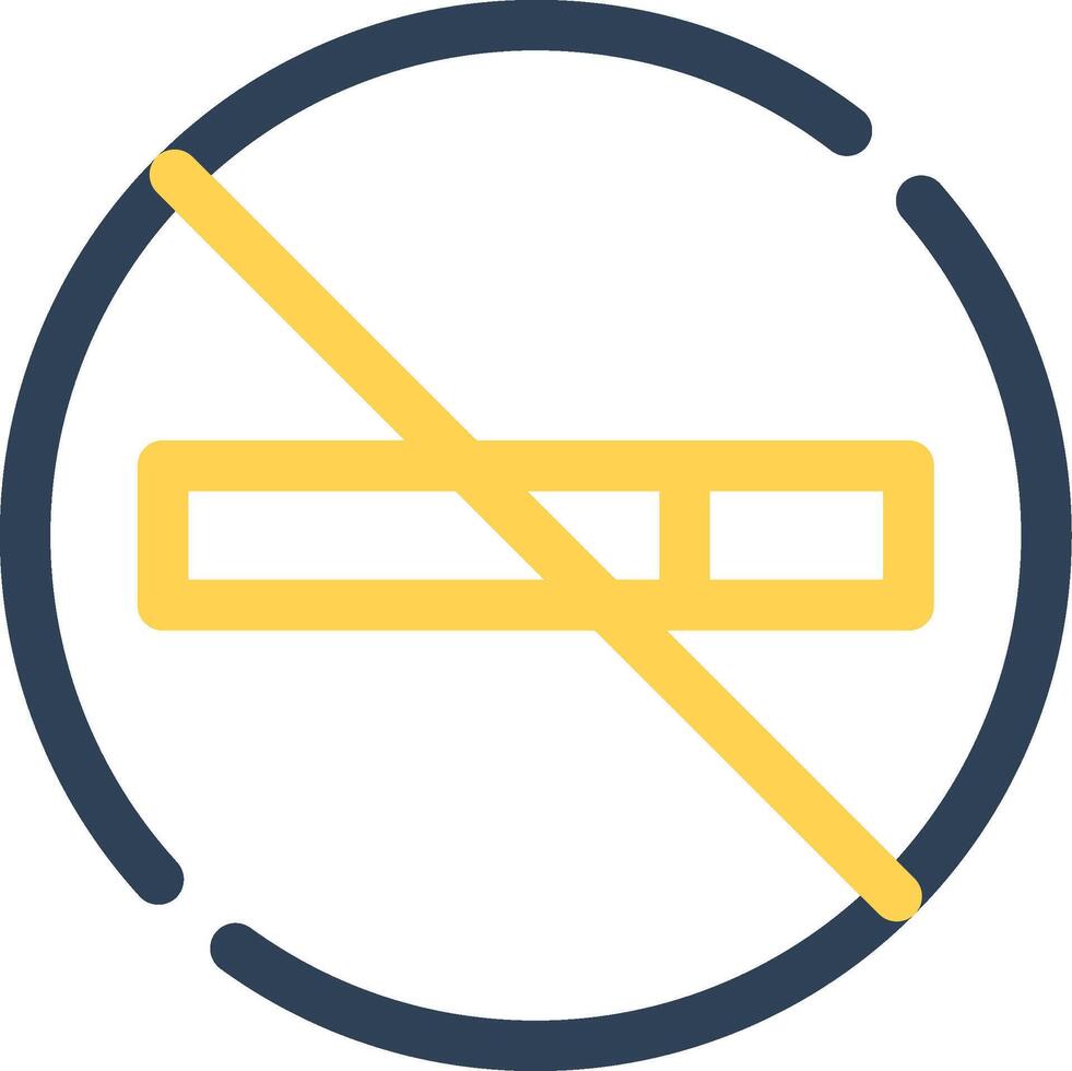 No Smoke Creative Icon Design vector