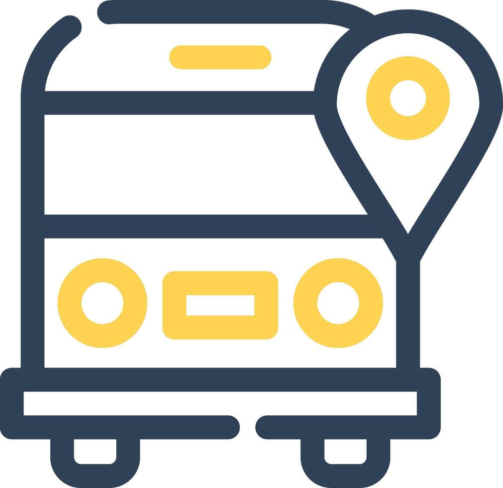 School Bus Creative Icon Design vector