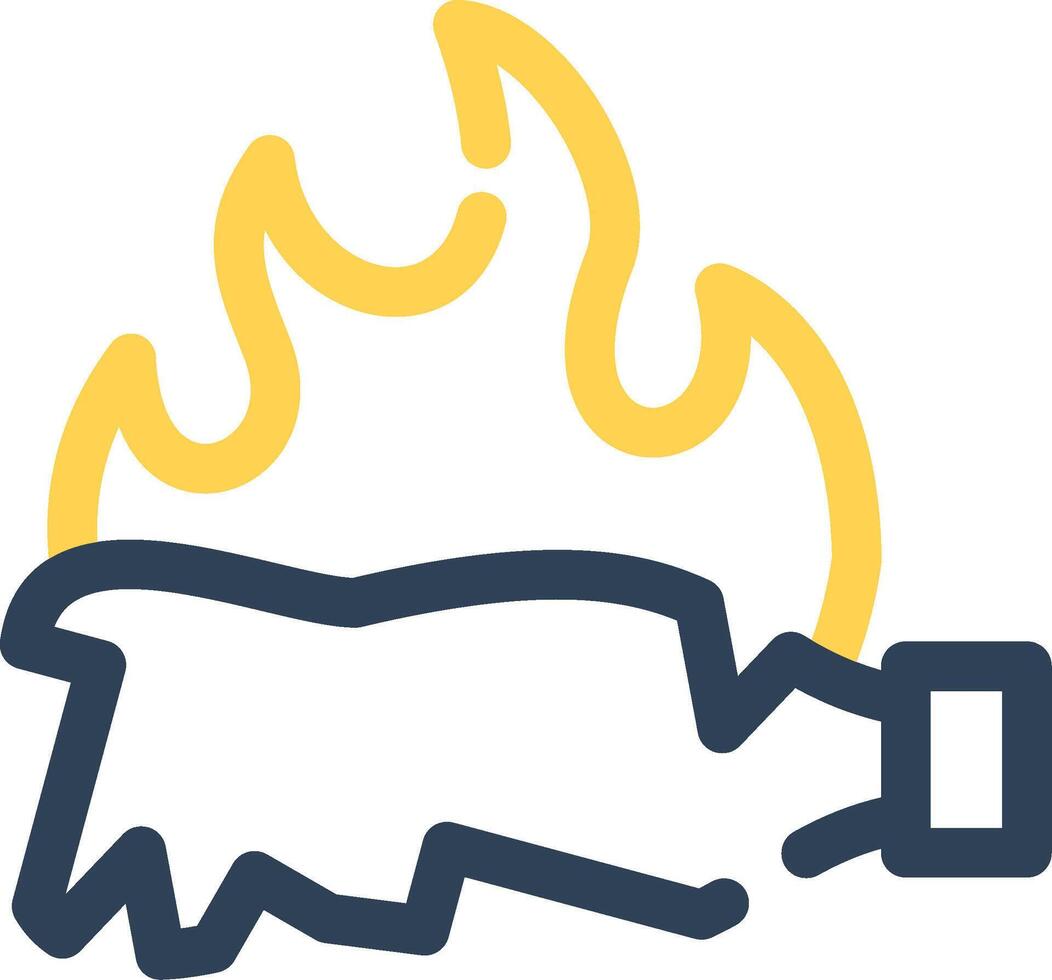 Burn Creative Icon Design vector