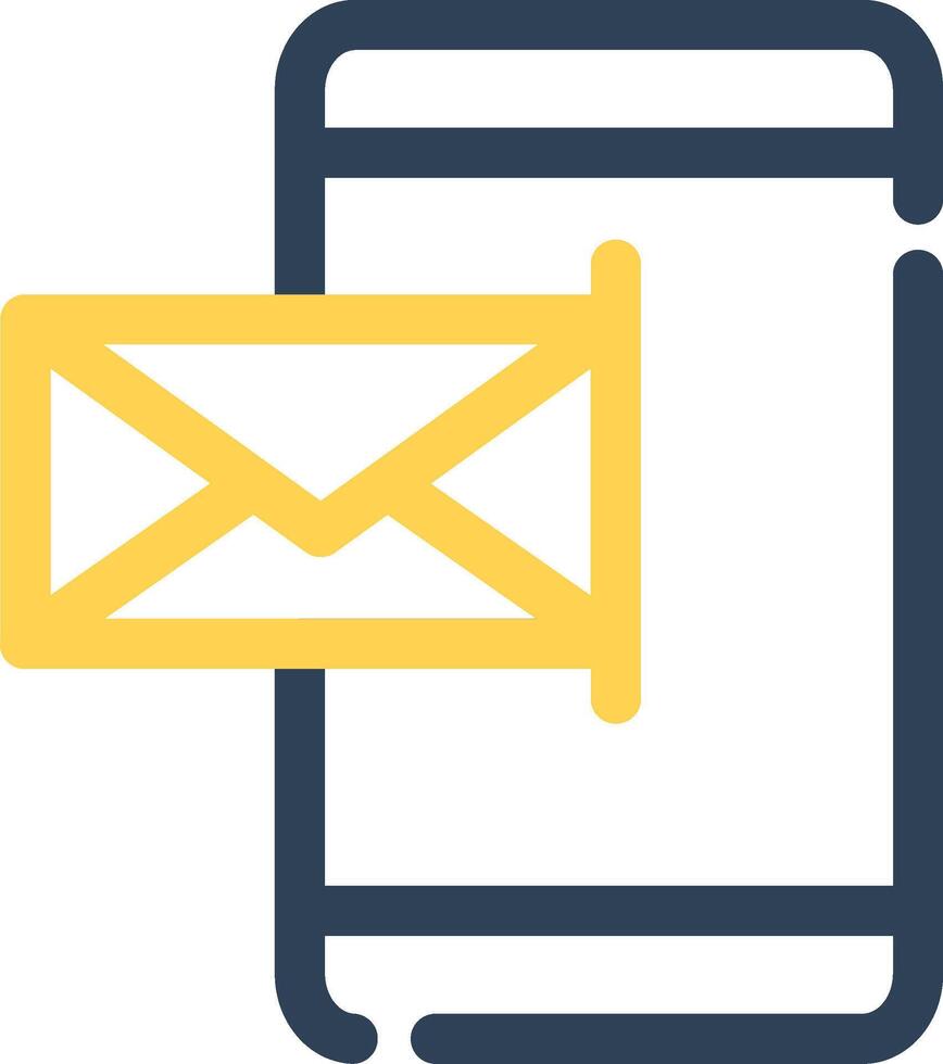 Mobile Email Creative Icon Design vector