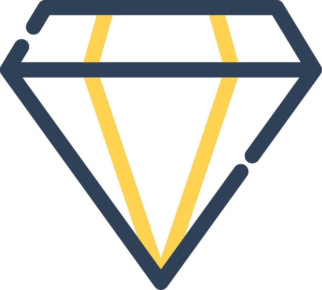 diseño de icono creativo de diamante vector