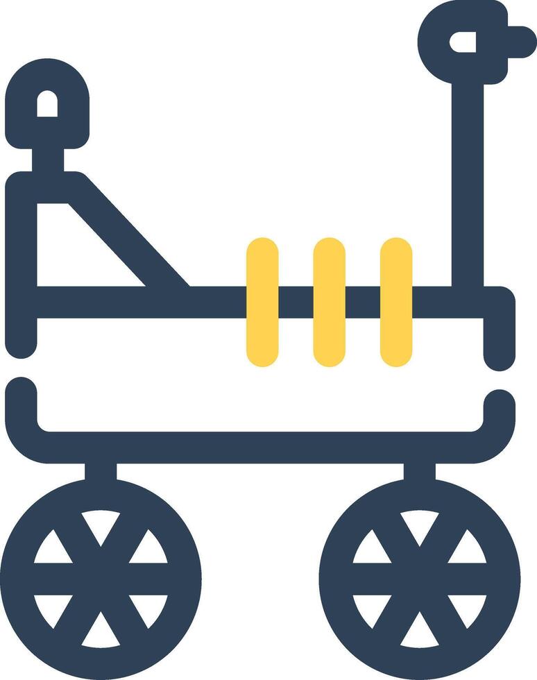 Mars Rover Creative Icon Design vector