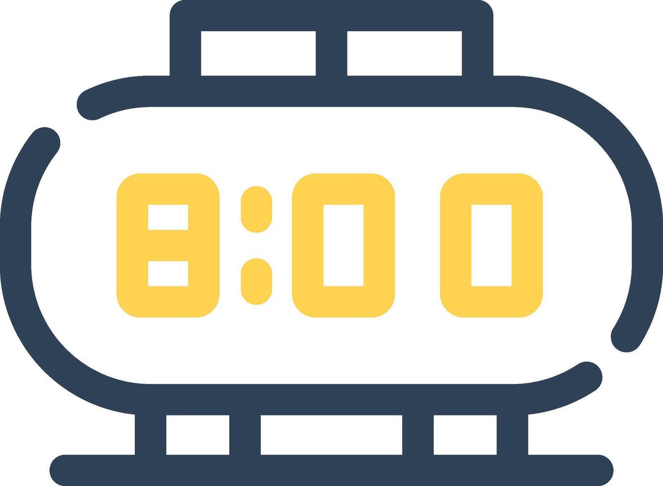Digital Clock Creative Icon Design vector