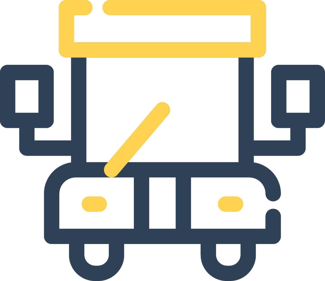 School Bus Creative Icon Design vector