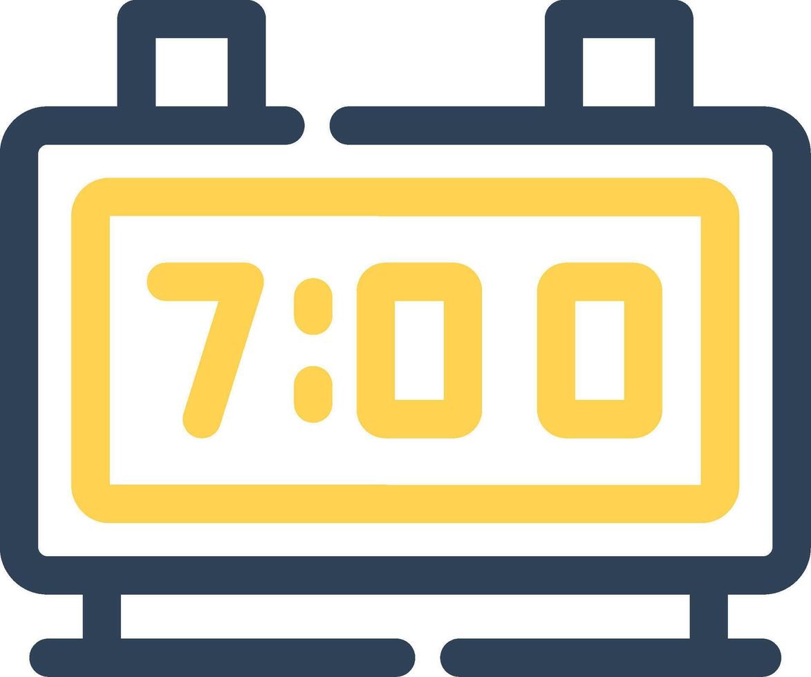 Digital Clock Creative Icon Design vector