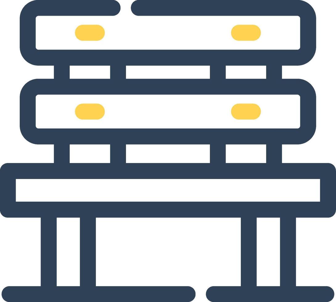 Bench Creative Icon Design vector