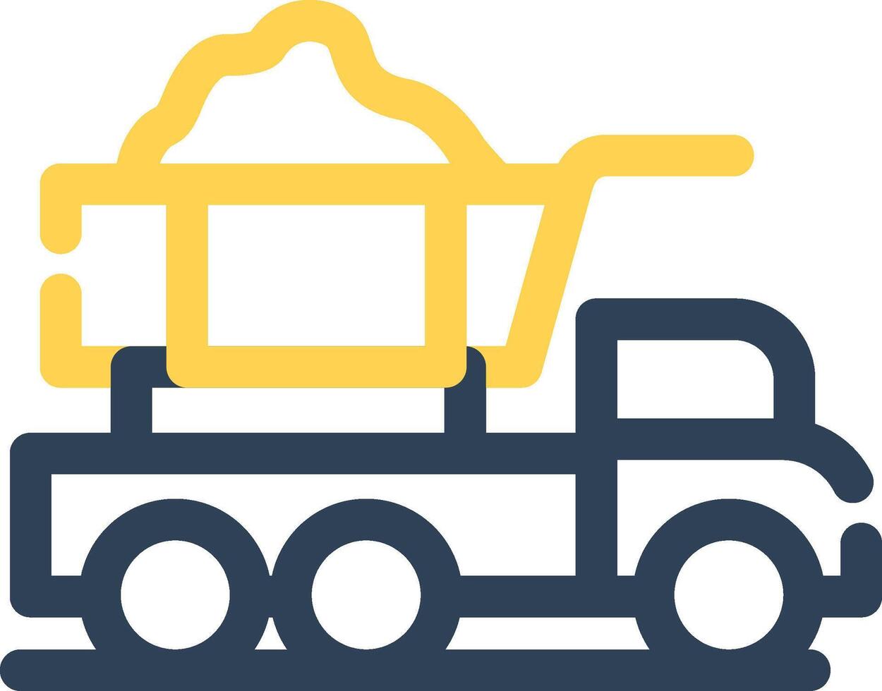 Dump Truck Creative Icon Design vector