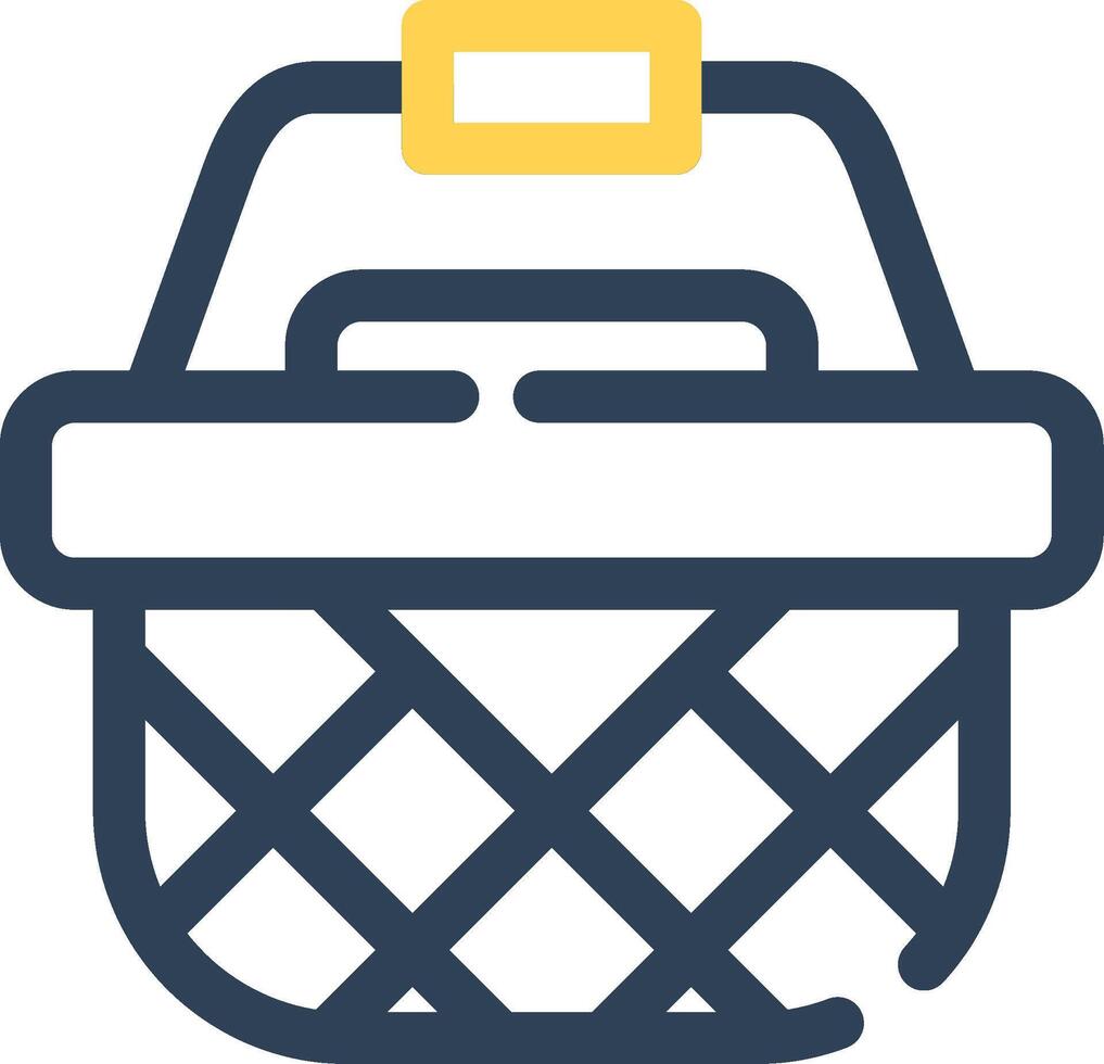 Picnic Basket Creative Icon Design vector