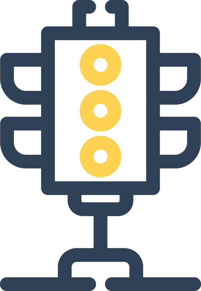 Traffic Lights Creative Icon Design vector