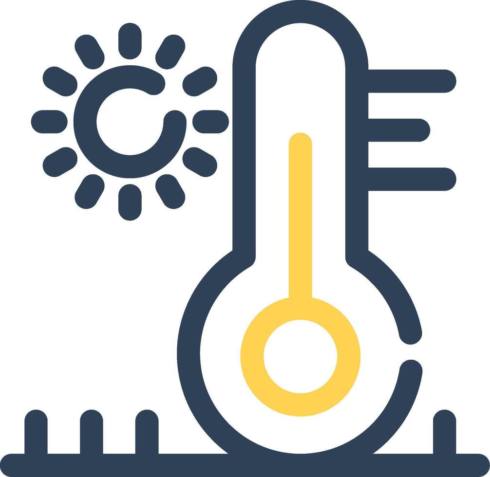 High Temperature Creative Icon Design vector