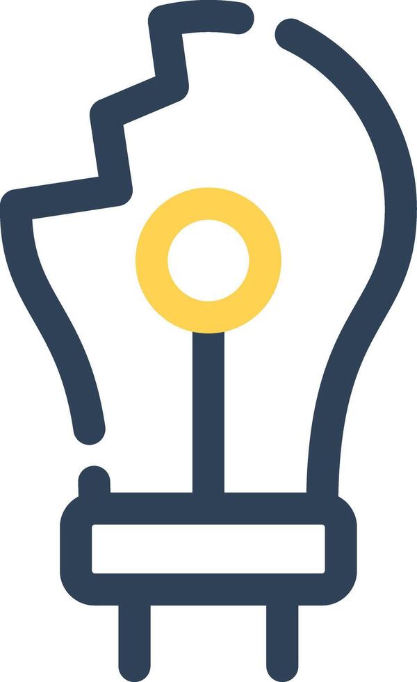 Bulb Creative Icon Design vector