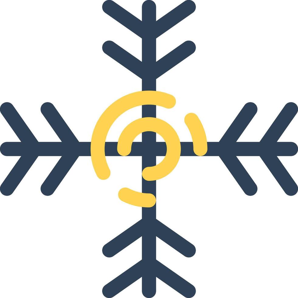 diseño de icono creativo de copo de nieve vector