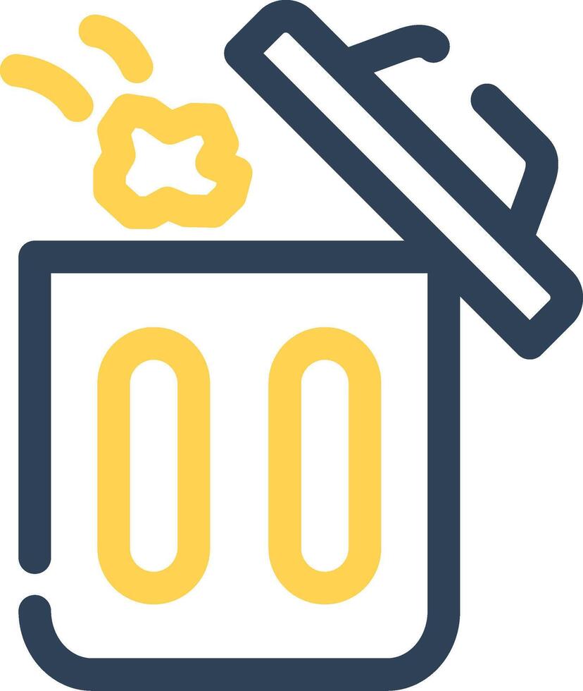 Throwing Trash Creative Icon Design vector