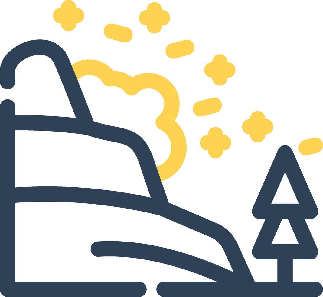 Avalanche Creative Icon Design vector
