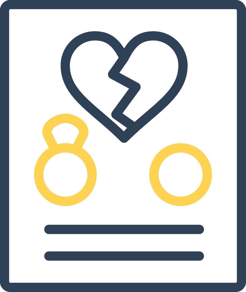 Divorce Creative Icon Design vector