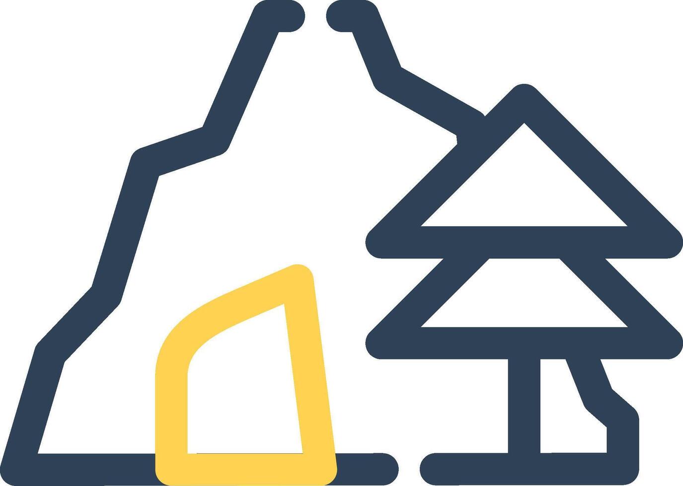 Cave Creative Icon Design vector