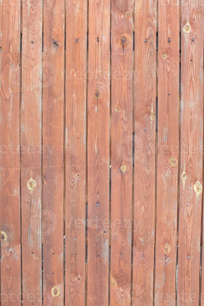 Classic background of wooden boards uneven with nails. photo