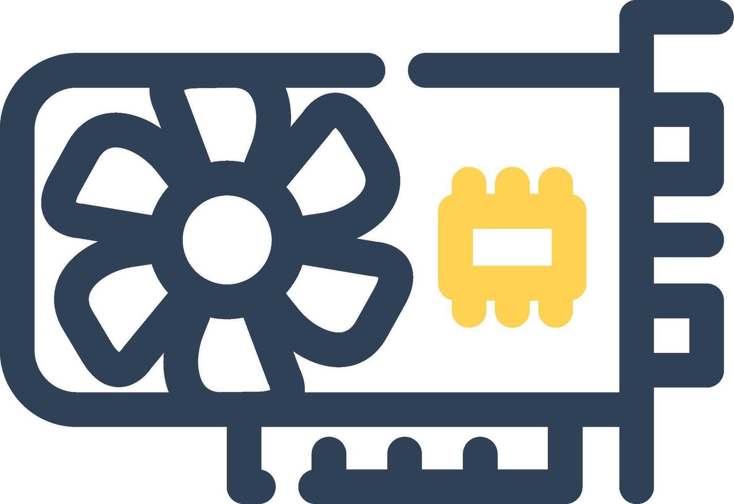 Graphic Card Creative Icon Design vector