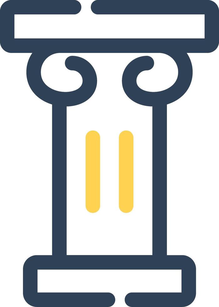 Pillar Creative Icon Design vector