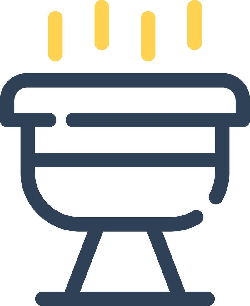 diseño de icono creativo de barbacoa vector