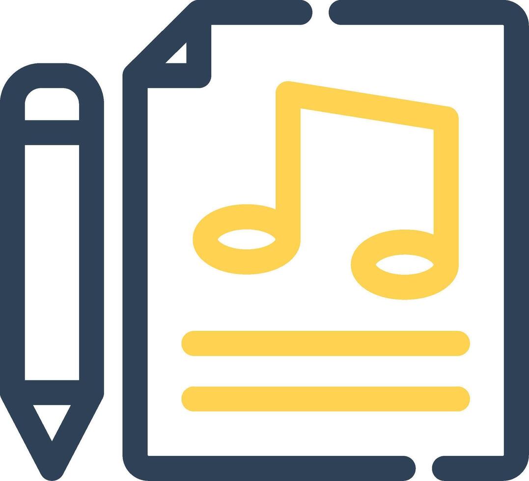 Music Score Creative Icon Design vector