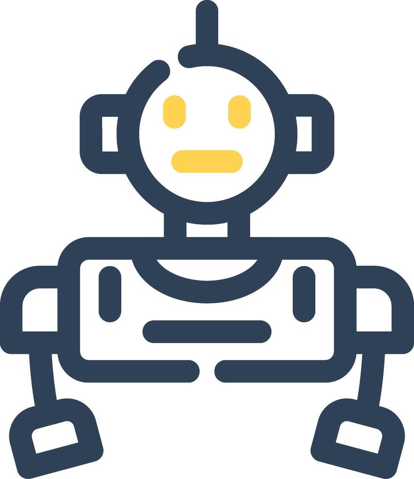 diseño de icono creativo robot vector