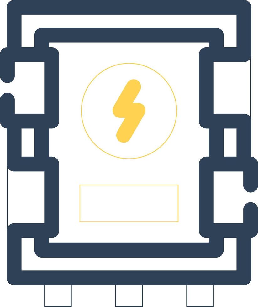 Electrical Panel Creative Icon Design vector