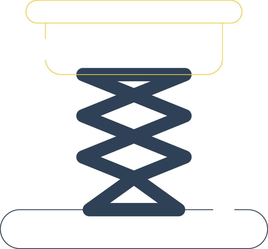 Scissor Lift Creative Icon Design vector