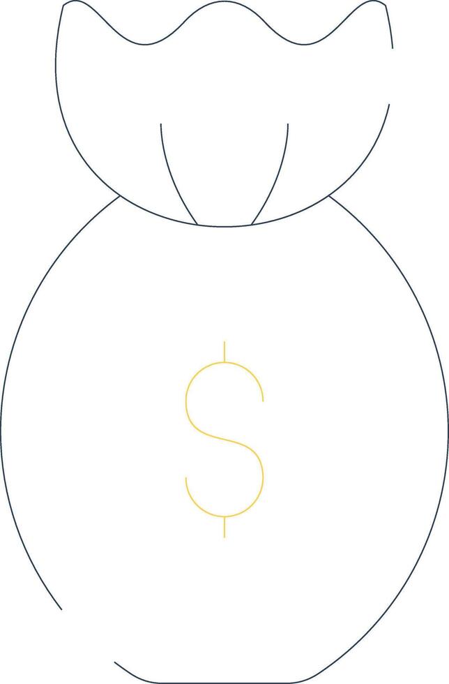 Money Bag Creative Icon Design vector